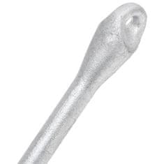 Vidaxl Zložljivo sidro srebrno 6 kg temprano železo
