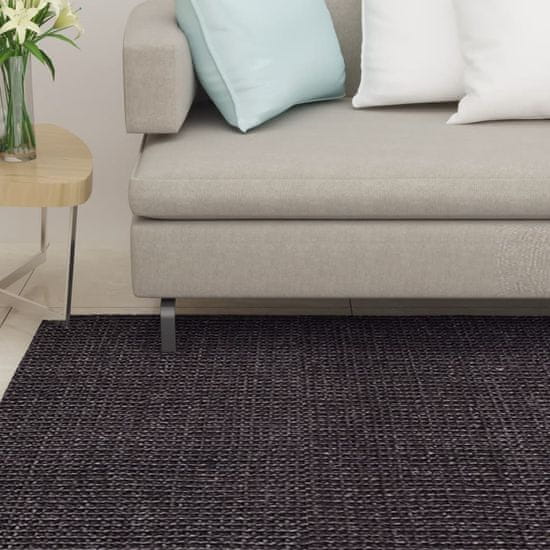 Vidaxl Preproga iz sisala za praskalnik črna 66x250 cm