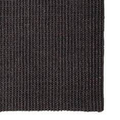 Vidaxl Preproga iz sisala za praskalnik črna 66x250 cm