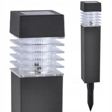 shumee Solarna vrtna svetilka LED steber MARTIN 40 cm črna