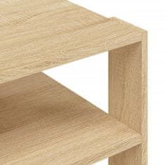 Vidaxl Klubska mizica sonoma hrast 59,5x59,5x40 cm inženirski les