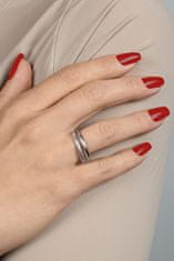 Brilio Silver Originalni dvojni srebrni prstan RI064W (Obseg 52 mm)