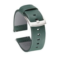 BStrap Fine Leather pašček za Garmin Venu 2S, green