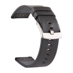 BStrap Fine Leather pašček za Huawei Watch GT3 42mm, black