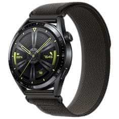 BStrap Velcro Nylon pašček za Samsung Galaxy Watch Active 2 40/44mm, black