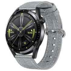 BStrap Denim pašček za Huawei Watch 3 / 3 Pro, gray