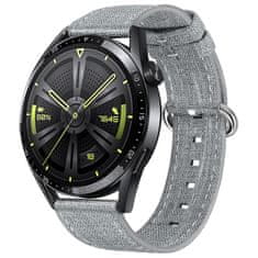 BStrap Denim pašček za Huawei Watch GT/GT2 46mm, gray