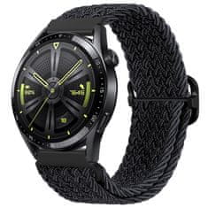 BStrap Braid Nylon pašček za Huawei Watch GT3 42mm, black