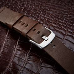 BStrap Fine Leather pašček za Garmin Vivoactive 4s, brown