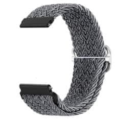 BStrap Braid Nylon pašček za Garmin Venu 2, gray black