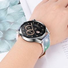 BStrap Glitter pašček za Samsung Galaxy Watch 42mm, silver yellow