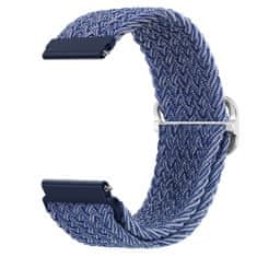 BStrap Braid Nylon pašček za Garmin Venu 2, blue white