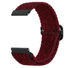 BStrap Braid Nylon pašček za Garmin Venu 2, red black