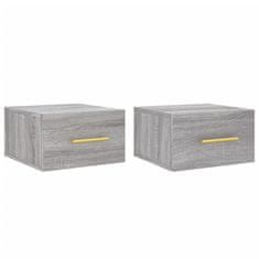 Vidaxl Stenska nočna omarica 2 kosa siva sonoma 35x35x20 cm