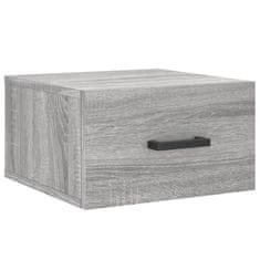 Vidaxl Stenska nočna omarica siva sonoma 35x35x20 cm