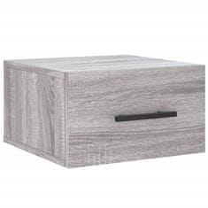 Vidaxl Stenska nočna omarica siva sonoma 35x35x20 cm