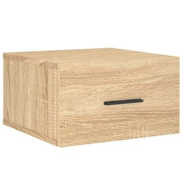 Vidaxl Stenska nočna omarica sonoma hrast 35x35x20 cm