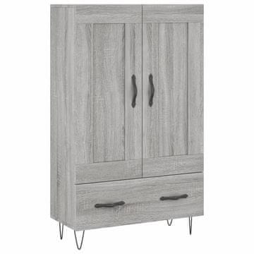 Vidaxl Visoka omara siva sonoma 69,5x31x115 inženirski les