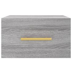 Vidaxl Stenska nočna omarica 2 kosa siva sonoma 35x35x20 cm