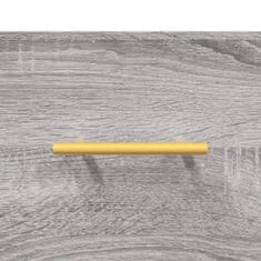 Greatstore Stenska omarica siva sonoma 60x36,5x35 cm inženirski les
