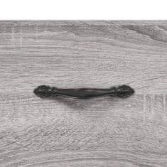 Greatstore Stenska omarica siva sonoma 60x36,5x35 cm inženirski les