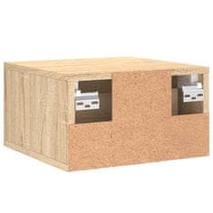 Vidaxl Stenska nočna omarica sonoma hrast 35x35x20 cm