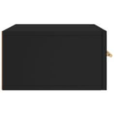 Vidaxl Stenska nočna omarica črna 35x35x20 cm