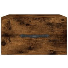 Vidaxl Stenska nočna omarica 2 kosa dimljeni hrast 35x35x20 cm