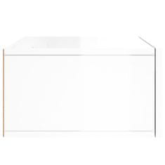 Vidaxl Stenske nočne omarice 2 kosa visok sijaj bele 35x35x20 cm