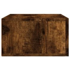 Vidaxl Stenska nočna omarica 2 kosa dimljeni hrast 35x35x20 cm