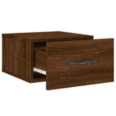 Vidaxl Stenska nočna omarica 2 kosa rjavi hrast 35x35x20 cm