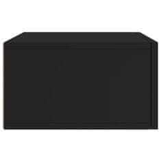 Vidaxl Stenska nočna omarica 2 kosa črna 35x35x20 cm