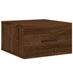 Vidaxl Stenska nočna omarica 2 kosa rjavi hrast 35x35x20 cm