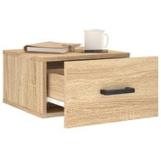Vidaxl Stenska nočna omarica 2 kosa sonoma hrast 35x35x20 cm