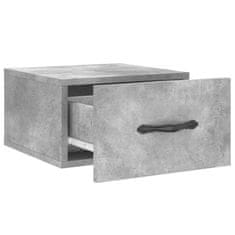Vidaxl Stenska nočna omarica betonsko siva 35x35x20 cm