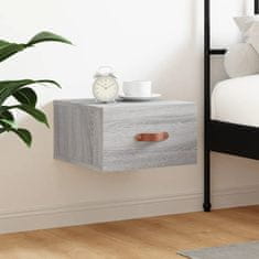 Vidaxl Stenska nočna omarica siva sonoma 35x35x20 cm