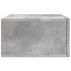 Vidaxl Stenska nočna omarica betonsko siva 35x35x20 cm
