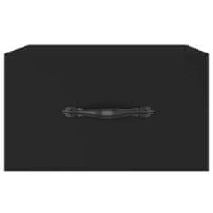 Greatstore Stenska nočna omarica 2 kosa črna 35x35x20 cm