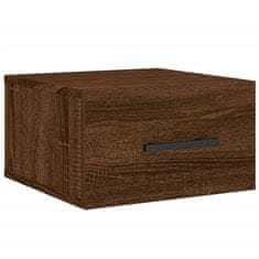 Vidaxl Stenska nočna omarica 2 kosa rjavi hrast 35x35x20 cm
