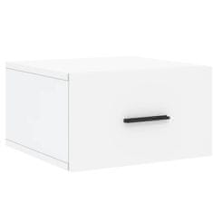 Vidaxl Stenska nočna omarica 2 kosa bela 35x35x20 cm