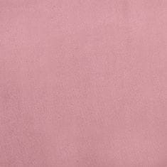 Greatstore Otroški kavč roza 70x45x33 cm žamet