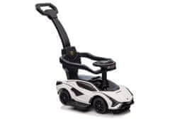 shumee Lamborghini QLS-996T Ride-On z otroškim vozičkom, bela