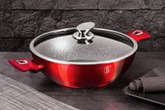 Berlingerhaus Wok s pokrovom 30 cm Burgundija Metallic Line BH-7110