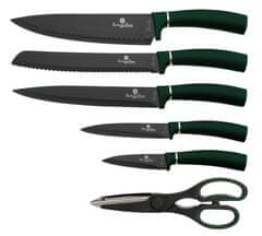 Berlingerhaus Komplet 7 nožev z neprijemljivo prevleko Emerald Collection v stojalu BH-2580