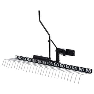 Vidaxl Česalo za vrtno kosilnico 109 cm
