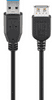 Goobay podajševalni kabel, USB 3.0, 1,8m, črn (43998)