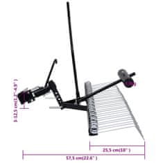 Vidaxl Česalo za vrtno kosilnico 109 cm
