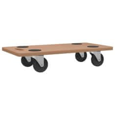 Vidaxl vidaXL Vozički s platformo, 2 kosa, pravokotni, material na osnovi lesa