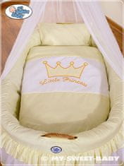 shumee Mojzesova košara z nadstreškom - Little Prince/Princess cream