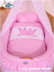 Mojzesova košara s streho - Little Prince/Princess pink